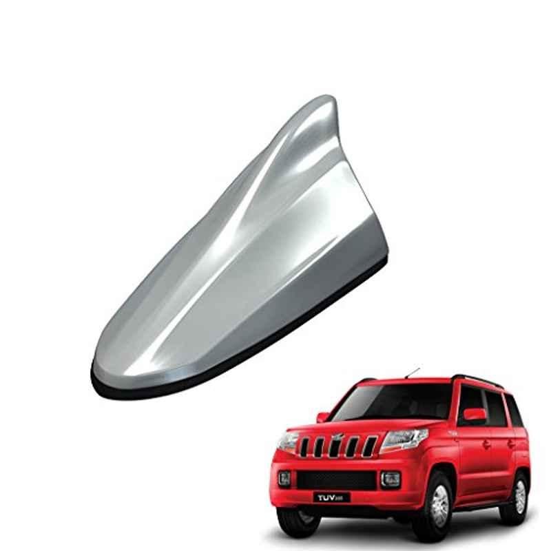 Kozdiko Silver Shark Fin Signal Receiver Car Antenna for Mahindra TUV 300