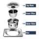 Sanjay Chilly SCCT-SCG-127 Classic 127mm Stainless Steel Silver Cockroach Floor Drain Trap, SC9900021