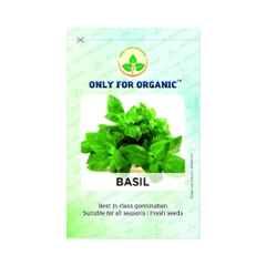 Only For Organic 50g Green Basil Vegetable Seeds, OFOPPBAS0050
