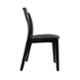 Diya Beeta Black Solid Back Cushion Plastic Chair without Arm