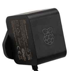 Raspberry Pi 5 27W Black USB-C Power Adapter, TIFPS0447