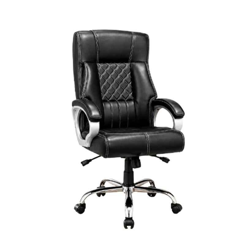 Aayra Leatherette Black High Back Armrest Executive Office Chair, IRANB10