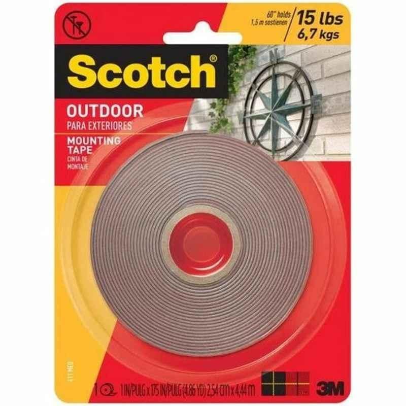3M Double Side Outdoor Mounting Tape, 4.44 m