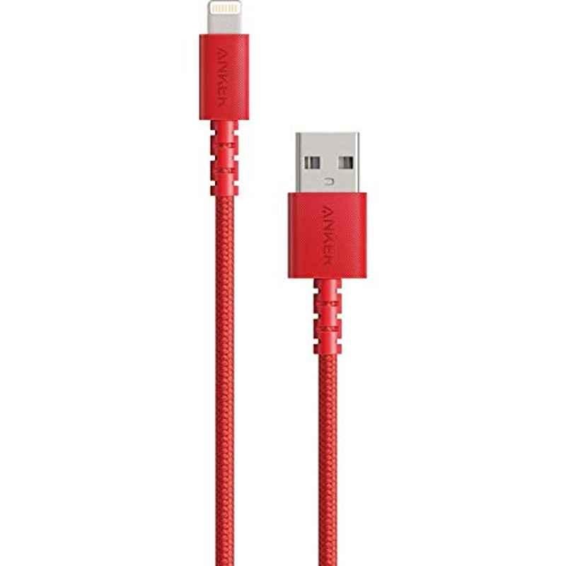 Anker PowerLine Select Plus 3ft Red USB to Lightning Cable