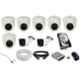CP Plus 2.4MP 6 Dome & 2 Bullet White & Black Camera with 8 Channel DVR & 2TB HDD Kit