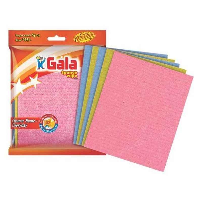 Gala Sponge Wipe for Kitchen, (Pack of 5)