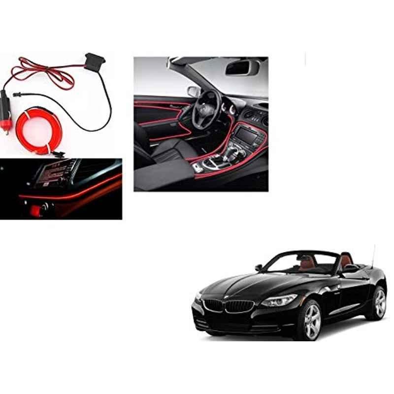 Kozdiko 12V Red Car Interior Decor Neon Strip Light for BMW Z4