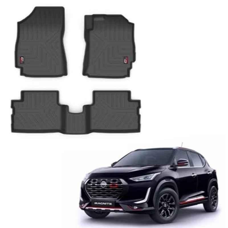 Kozdiko Thermoplastic Polyolefins 3D Life Long Car Floor Mat Set for Nissan Magnite