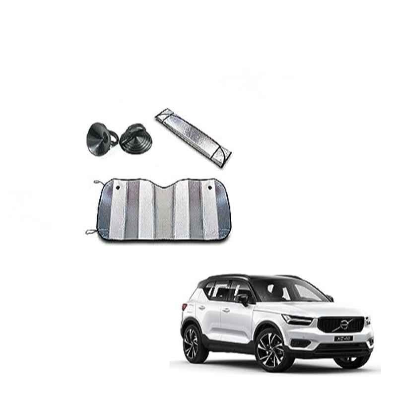 Kozdiko Aluminium Foil UV Protection Silver Windshield Sun Shade for Volvo XC40