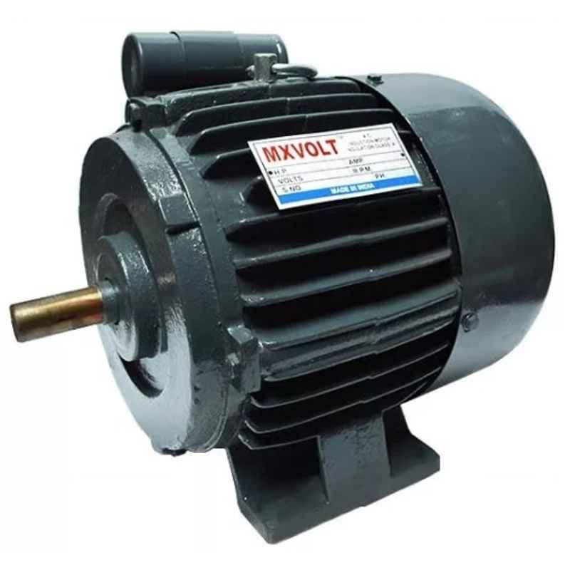 MXVOLT 0.5 HP 4 Pole Single Phase Foot Mounted FHP Induction Motor