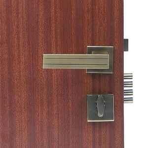 Handle Waala Altroz 60mm Stainless Steel Antique Brass Finish One Side Key Mortise Door Lock Set