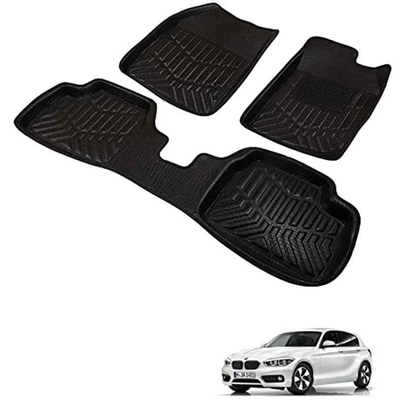 Kozdiko 3D Black Car Foot Mat Set for BMW 1 Series, dshbdhb214