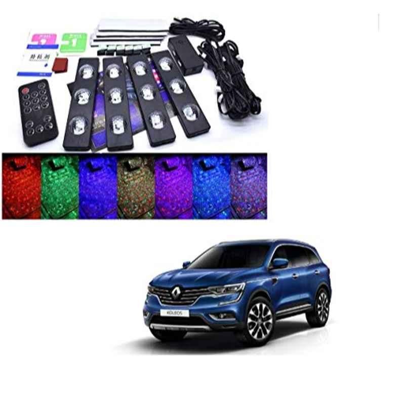 Kozdiko 4 Pcs Plastic LED Car Starlights Kit with 7 Different Colors for Renault Koleos