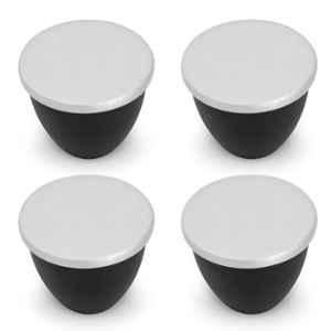 Plantex Heavy Duty Knob for Drawer/Cabinet/Pull and Push for Drawer Home/Office (Pack of 4) Black Nickel Matte