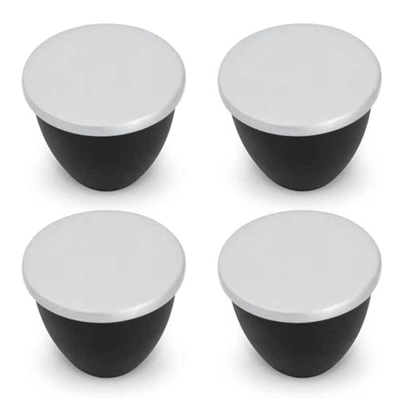 Plantex Heavy Duty Knob for Drawer/Cabinet/Pull and Push for Drawer Home/Office (Pack of 4) Black Nickel Matte
