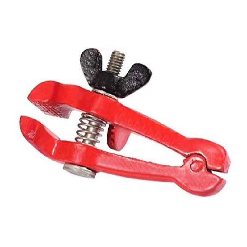 Arnav 4 inch Spring Type Red Hand Vice for Wood Working to Jeweling, OSB-HT-100108_4, (Pack of 2)