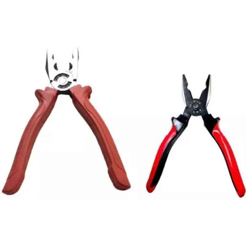 Sky Blue 2 Pcs 7.8 inch Lineman Plier Combo, SBE_PLIER_COMBO_MOD_01085