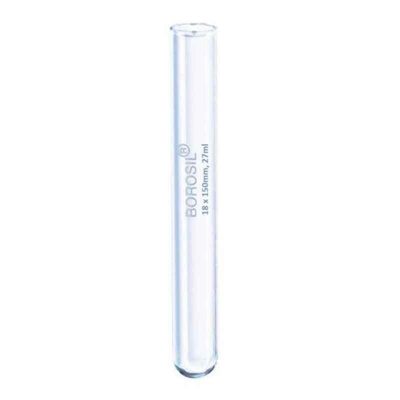 Borosil 13ml Borosilicate Glass Culture Test Tube without Rim, 9820U04