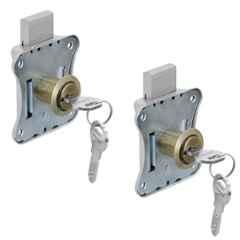 Plantex 20mm Antique Brass Drawer Lock for Multipurpose Cupboard with Key for Home/Office (Pack of 2)