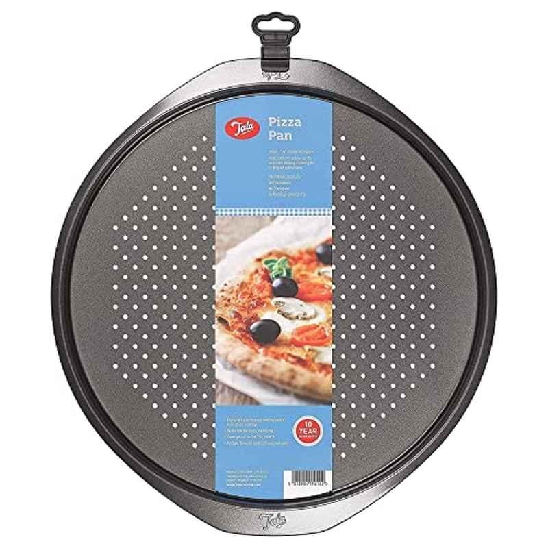 Tala Everyday 10A11610 14 inch Carbon Steel Grey Round Non-Stick Pizza Tray