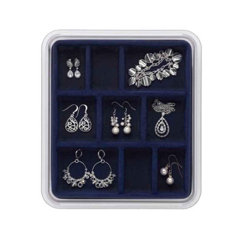 Neatnix Stax 9 Compartments Midnight Blue Jewellery Organizer Tray