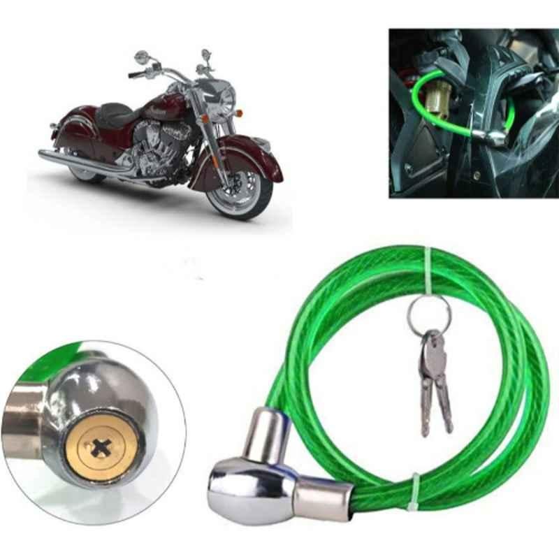Auto Pearl PVC & Plastic Green Heavy Duty Cable Lock for Chief Classic, 305