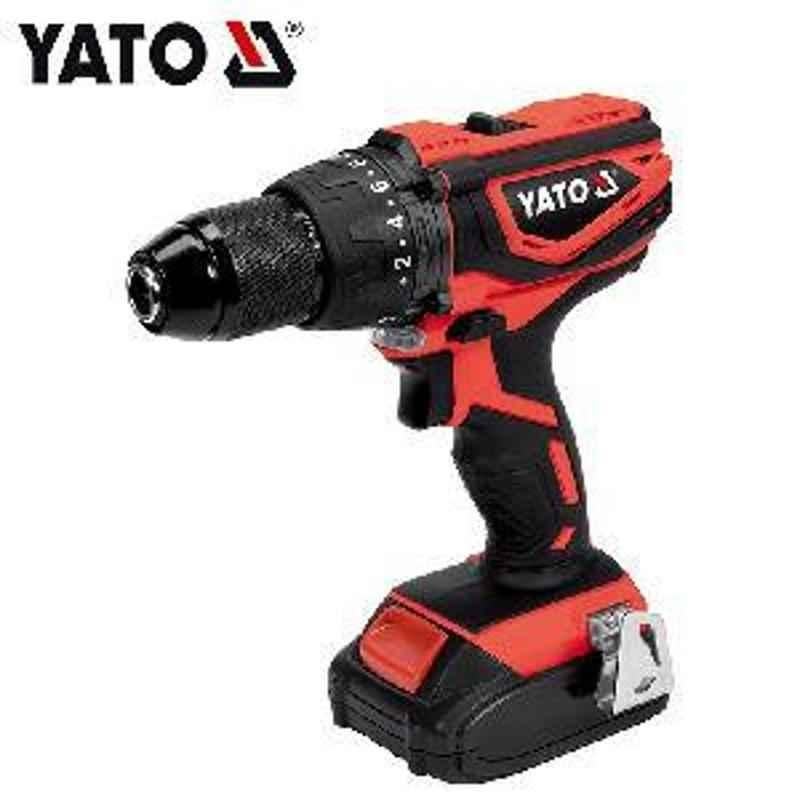 Yato 0-1650rpm Battery Operated Cordless Impact Drill Driver Kit YT-82786