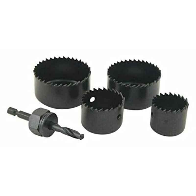 Abbasali 5 Pcs Hole Saw Set with Mandrel Wood Working Drill Bit