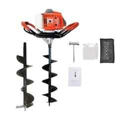 Bharat Saarthi 2HP 63cc 2 Stroke Petrol Operated Post Hole Digger Earth Auger Machine with 6 & 8 inch Bit