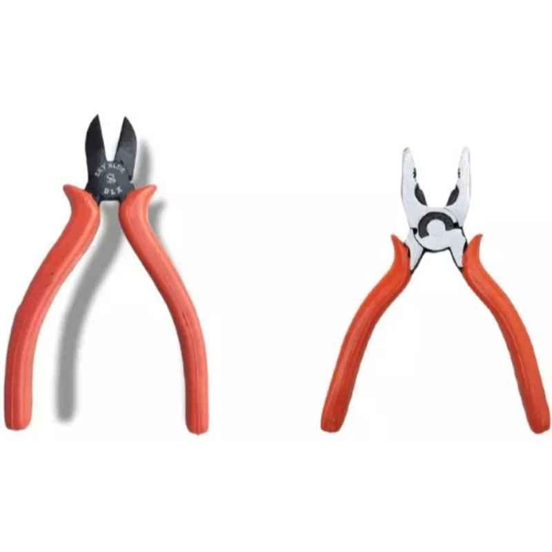 Sky Blue 2 Pcs 7.8 inch Lineman Plier Combo, SBE_PLIER_COMBO_MOD_00670
