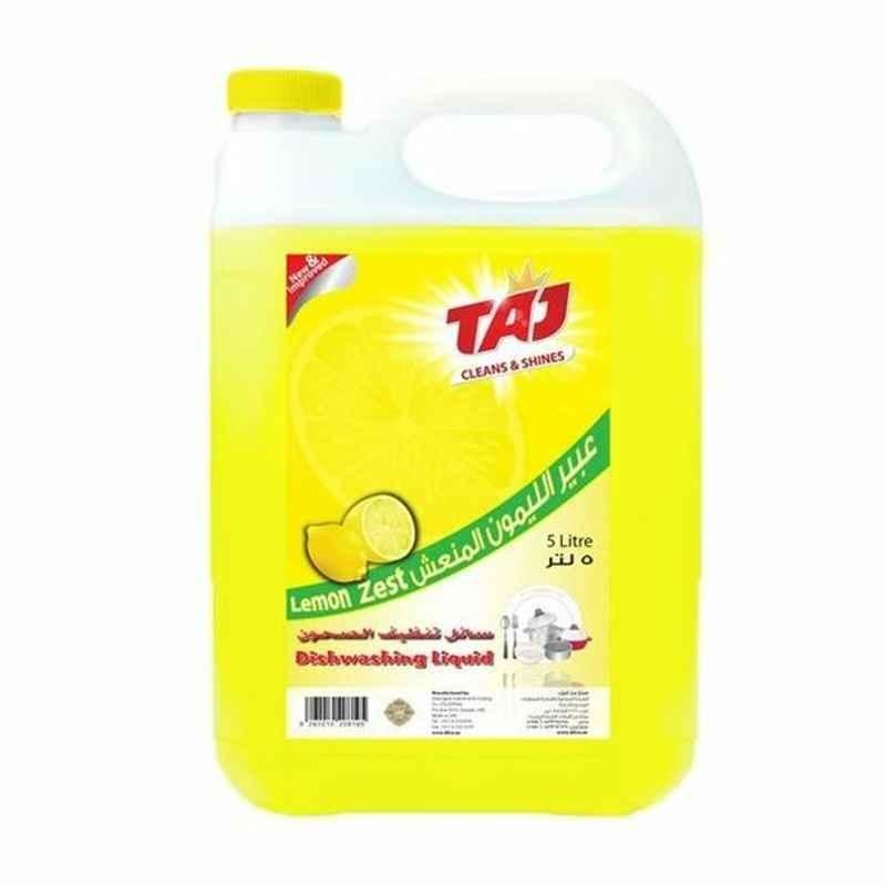 Taj Dishwashing Liquid, Lemon, 5 L, 2 Pcs/Pack