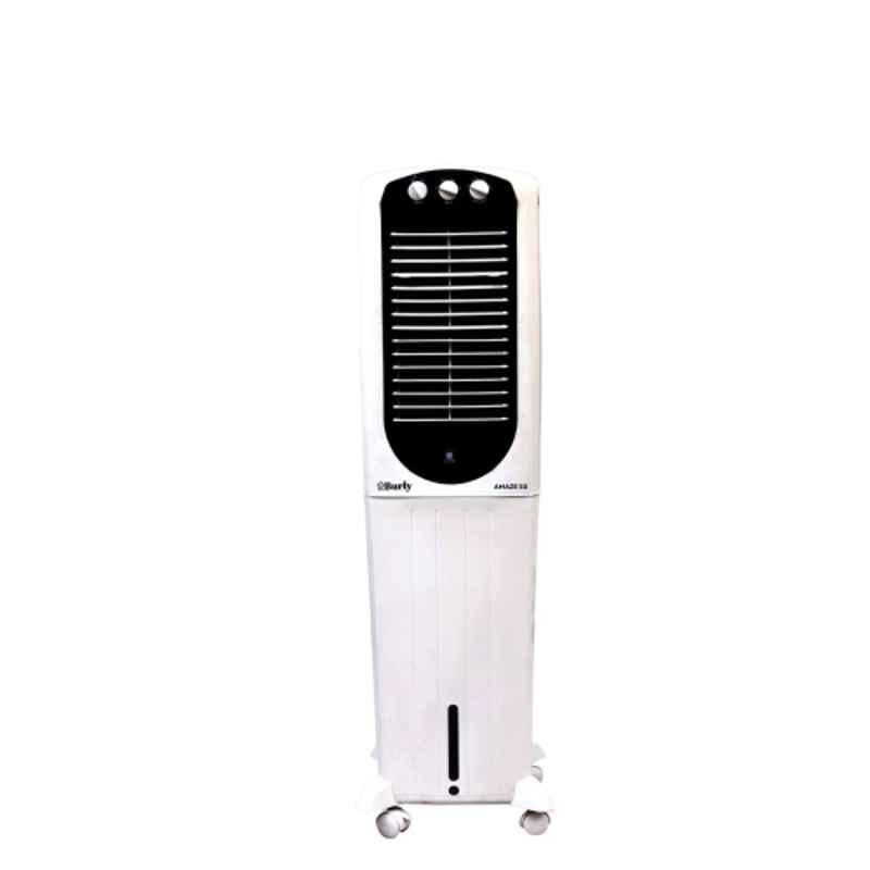 Burly Amaze 50 130W 50 Litre Polypropylene White Tower Air Cooler with Honeycomb Pad Cooling & 1 Year Warranty, BHAMAZE50L