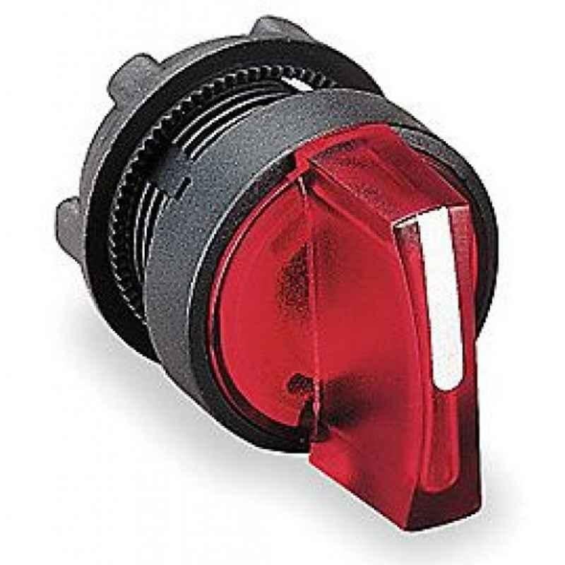 Schneider 24V Red Illuminated Selector Switch, XB5AK124B2N