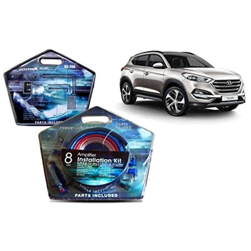 Auto Pearl Geestar Plus 8 Guage 2 Channel Amplifier Full Installation Kit for Hyundai Tucson, GS-208