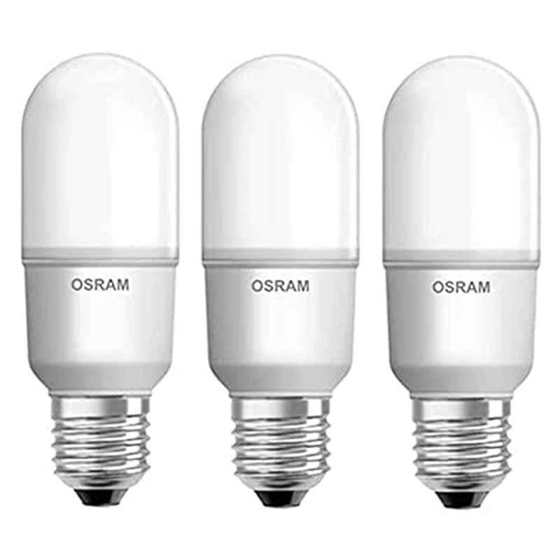 Osram 10W 2700K 230V Frosted Stick LED Bulb (Pack of 3)