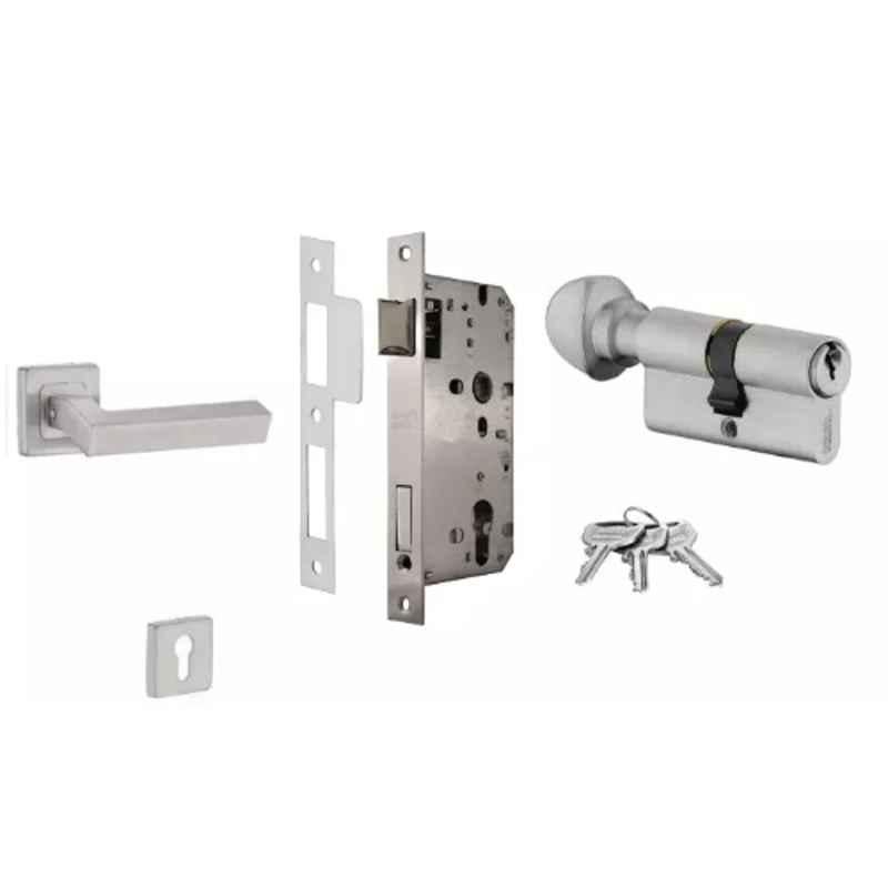 Dorset ML Series Nero 60mm Stainless Steel Door Handle Lock Set with Knob & Key