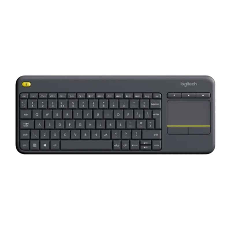 Logitech Wireless English & Arabic Keyboard with Built-In Touchpad, K400 PLUS