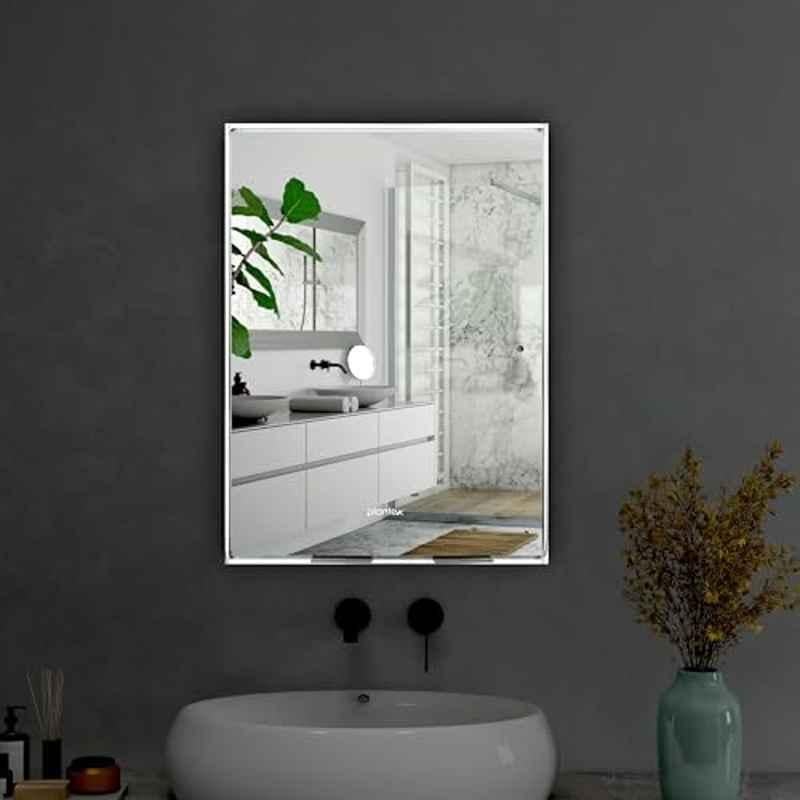 Plantex Frameless Rectangle Mirror for Wall/Mirror with Bevelled Smooth Edges for Bathroom/Dressing Room/Living Room/Bedroom/Entryway 18x12 inch