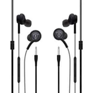 Tiitan S8 Black Wired Earphones & Wired Headset with Mic Combo