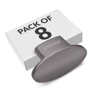 Plantex Heavy Duty Small Knob for Drawer/Cabinet/Pull and Push for Drawer Home/Office (Pack of 8) Oval, Black Nickel Matte