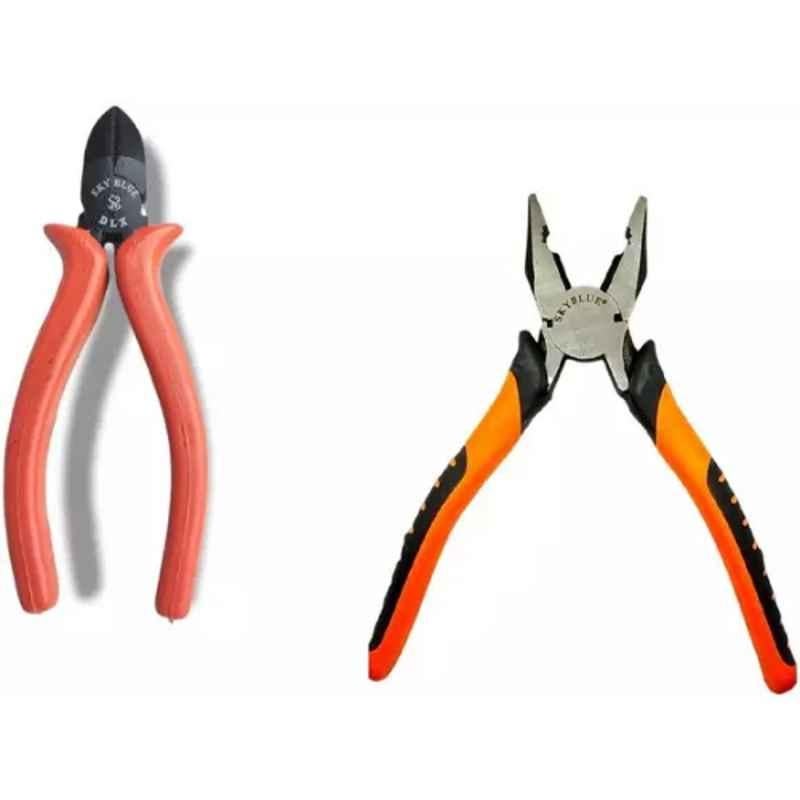 Sky Blue 2 Pcs 7.8 inch Lineman Plier Combo, SBE_PLIER_0677