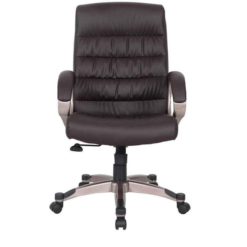 Caddy PU Leatherette Black Adjustable Office Chair with Back Support, DM 923 (Pack of 2)