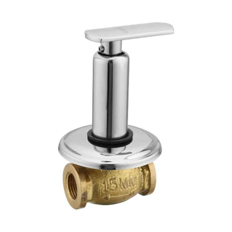 Kingsbury Apolo Brass Chrome Finish Concealed Stop Cock, BFS-Apolo C-S-C08