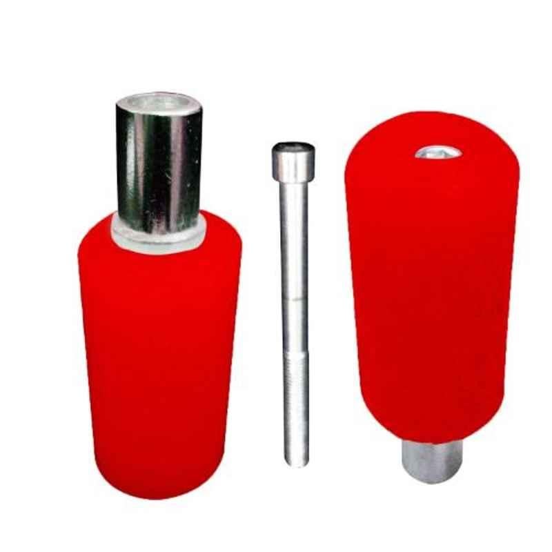 AllExtreme EXRPFR2 Red Universal Heavy Duty Left & Right Foot Rest for Royal Enfield Bullet, Harley Davidson, Kawasaki & Yamaha