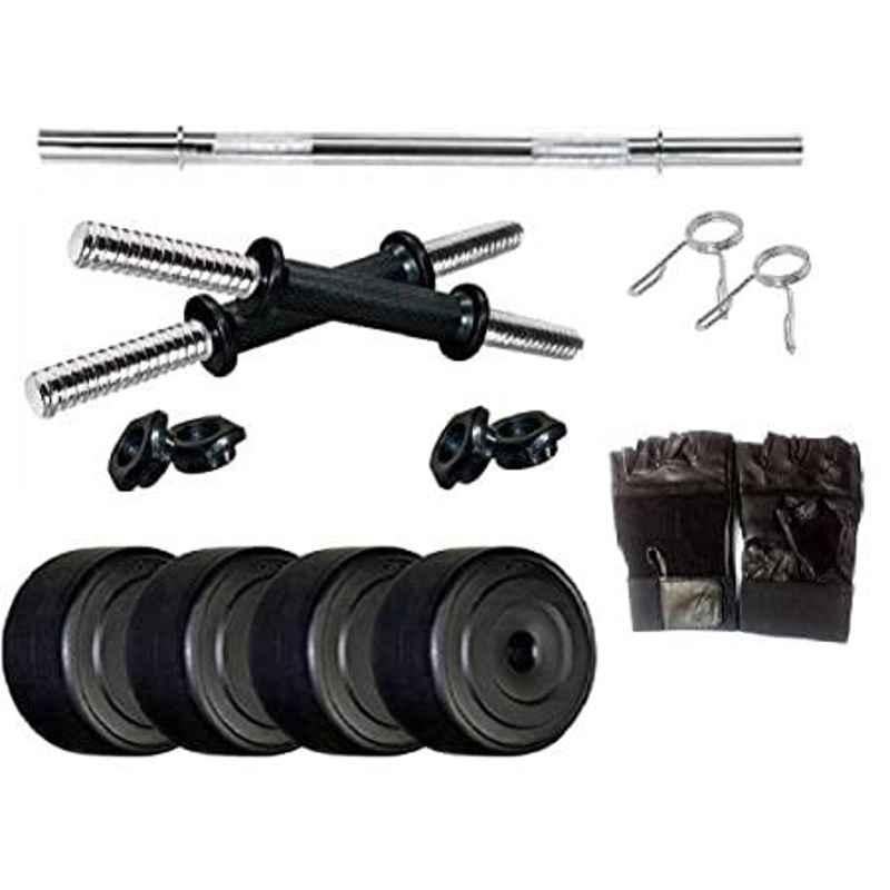 Spanco Multicolor SPC_3S_08_DMB Home Gym 8kg (2kgx4 = 8kg) with Straight Rod (Multicolor)