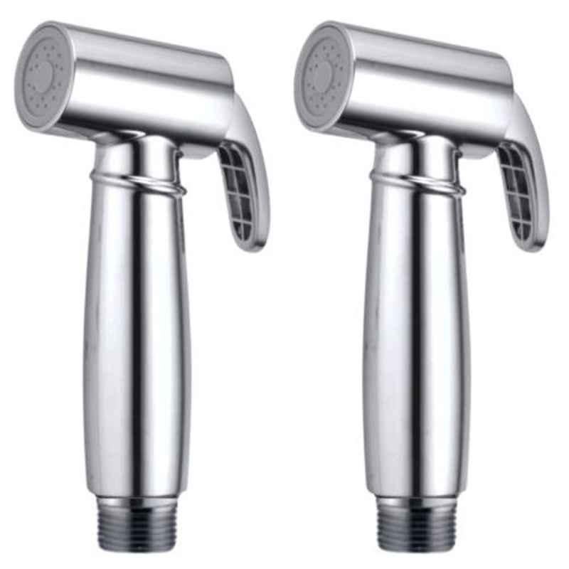 Joyway Max Plastic Chrome Finish Silver Health Faucet Head (Pack of 2)