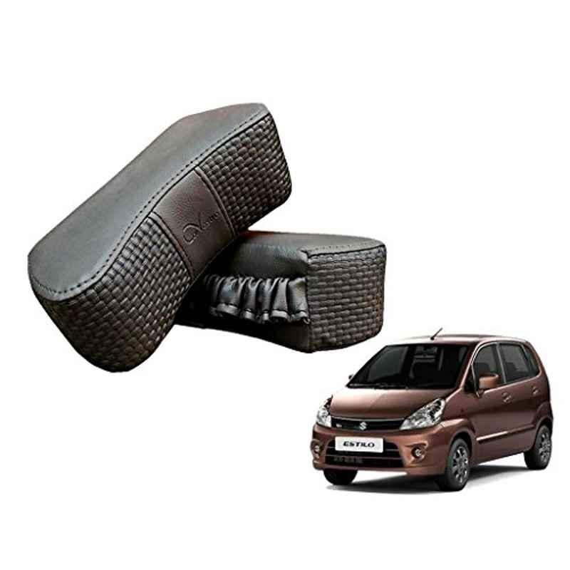 Kozdiko 2 Pcs Memory Foam Grey Luxurious Neck Rest Cushion Pillow Set for Maruti Zen Estilo
