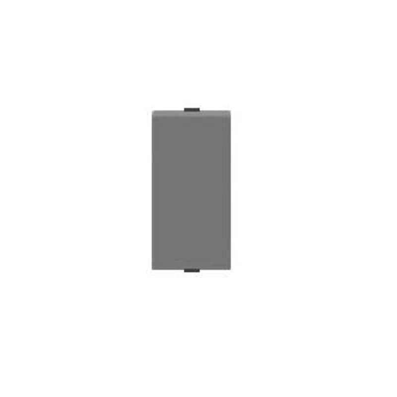 Polycab Levana 10A 1 Way 1 Module Magnesium Grey Switch, SLV0100602