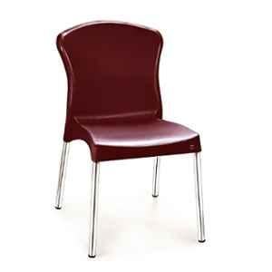 Cello Milano Plastic Brown Chair