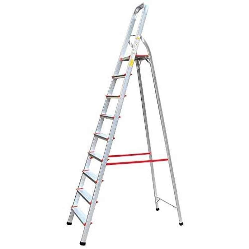 Abbasali 9 Step Aluminium Household & Shop Ladder